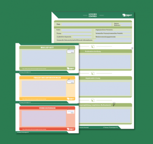 Screenshots der Templates für Lessons Learned